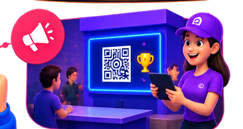 Activación de marca con código QR para jugar una trivia